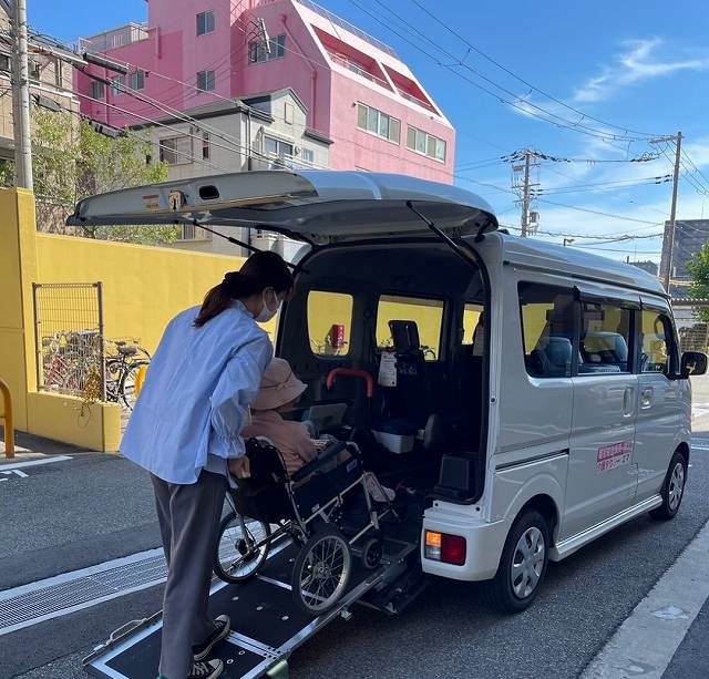 タクシー乗車風景